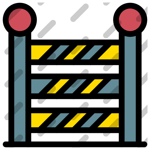police barrier icon