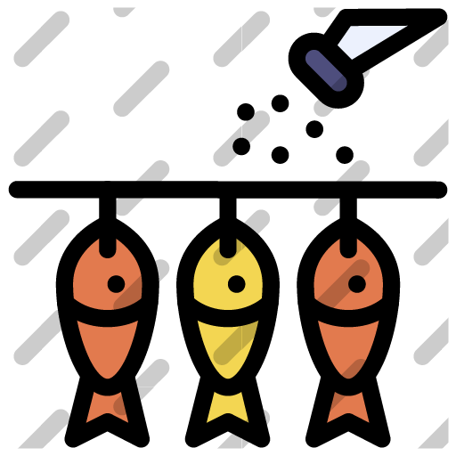 fish salting icon