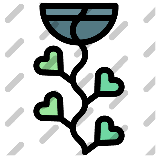 string of hearts icon