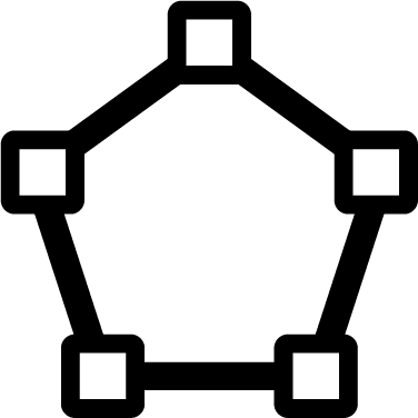 Vector Path Polygon icon