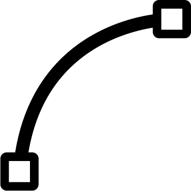 Vector Path Curve icon